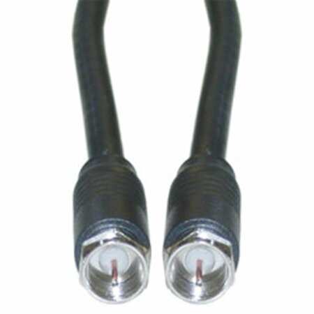 CABLE WHOLESALE F-pin RG6 Coaxial Cable Black F-pin Male UL rated 50 foot 10X4-01150